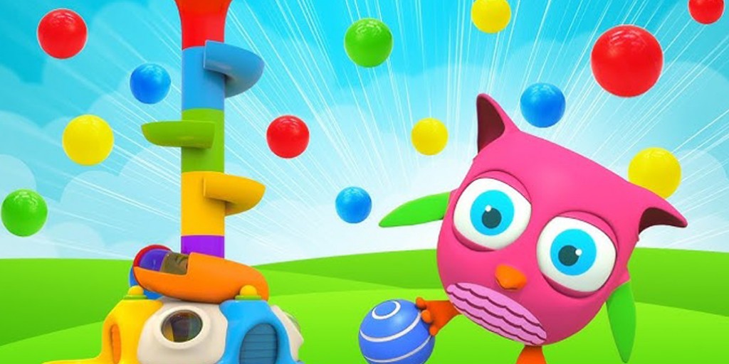 Hop Hop the Owl - Learn Colors With a Ball Slide