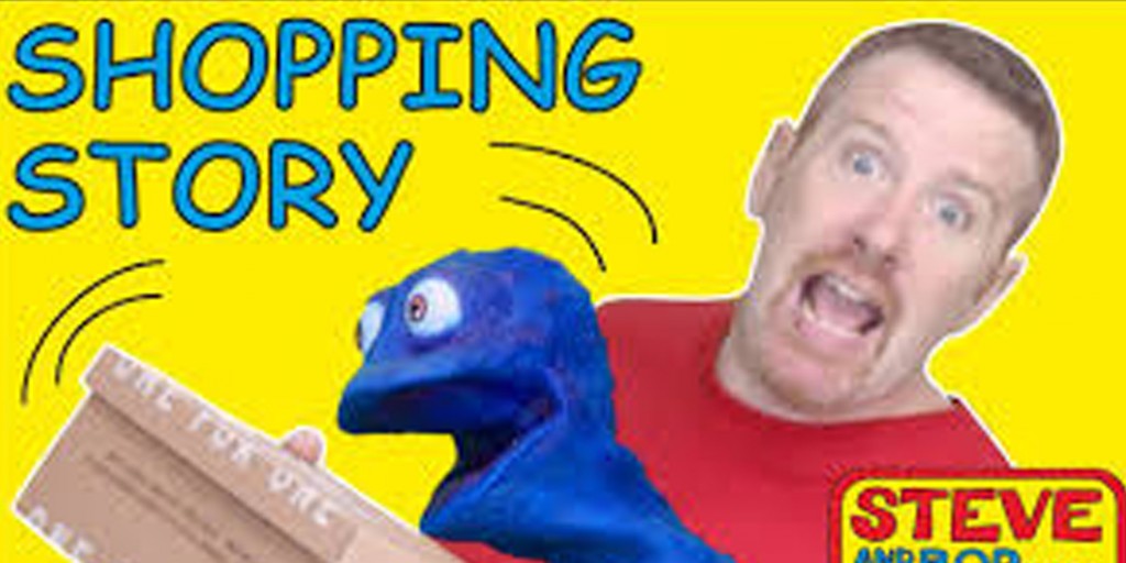 Steve and Maggie - Shoe Shopping Story Learn Words